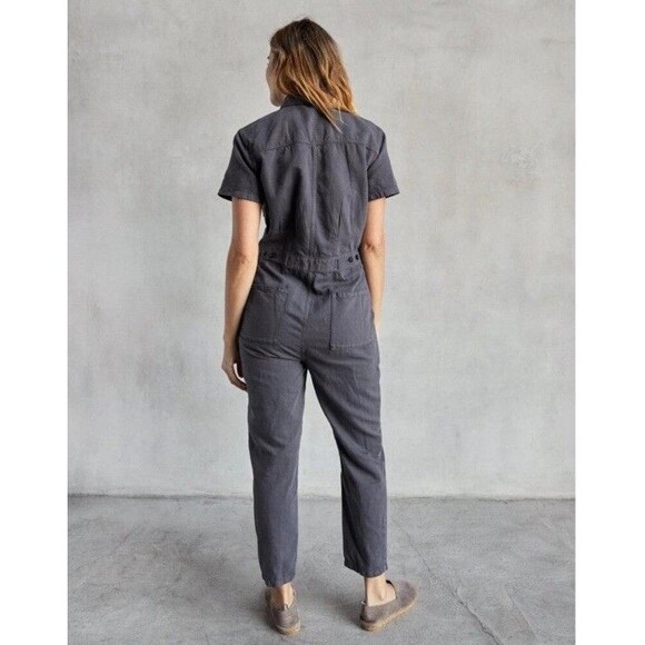 OUTERKNOWN S.E.A. Suit Jumpsuit Linen Cotton Coveralls Romper Boho S Minimalist - Picture 3 of 12